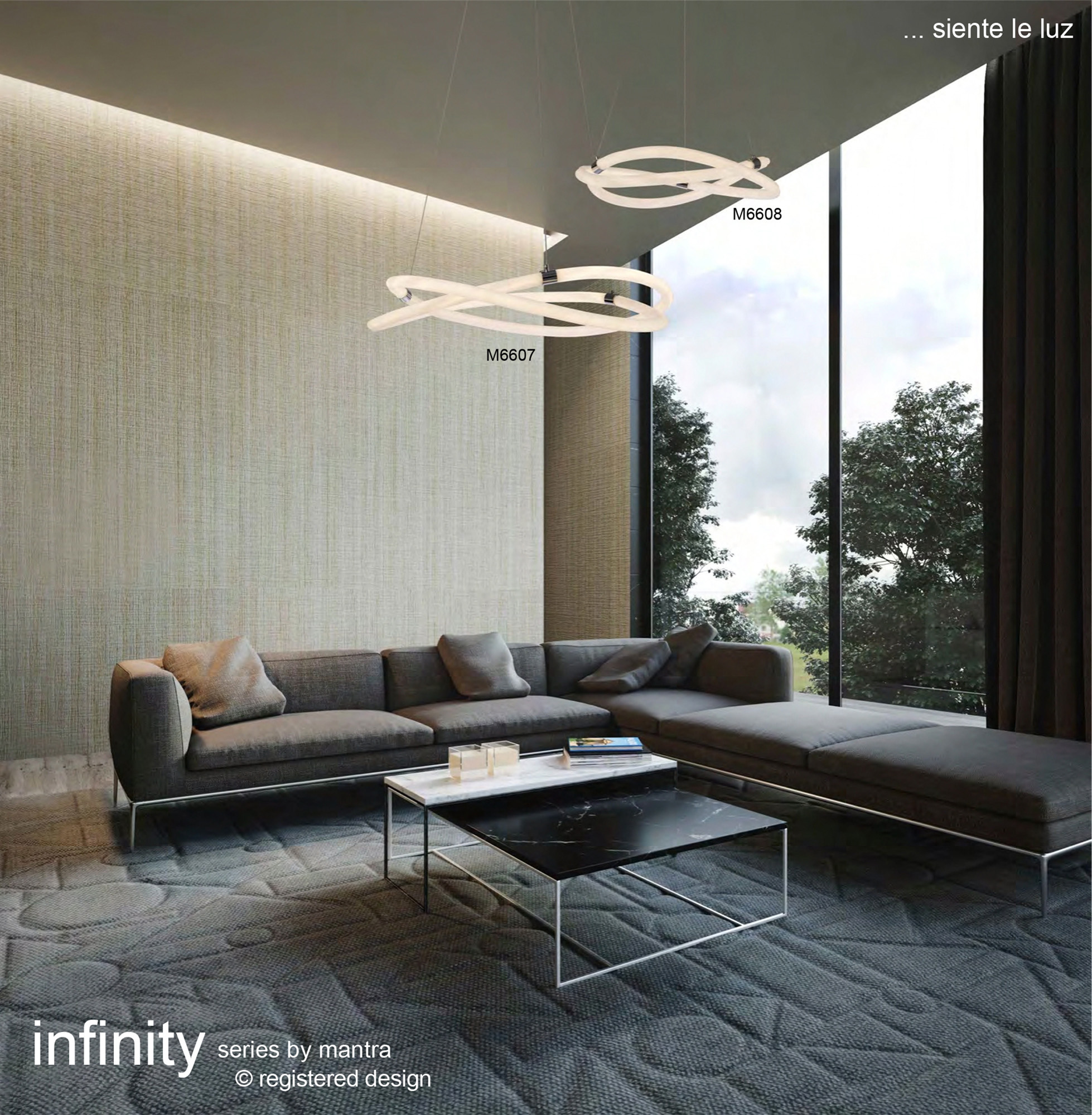 Infinity II Ceiling Lights Mantra Ring Pendants